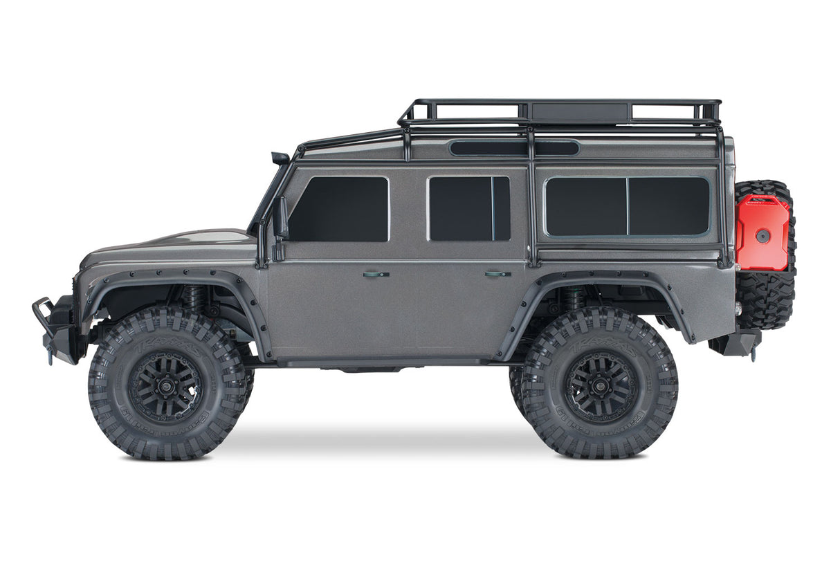 Traxxas TRX-4 1/10 Scale & Trail Rock Crawler w/Land Rover Defender Body (Silver) w/XL-5 ESC & TQi 2.4GHz Radio