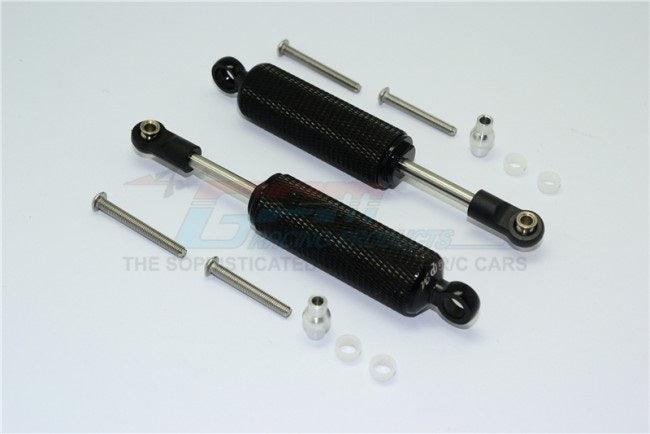 GPM ALUMINUM F / R INTERNAL SHOCKS RETICULATED PATTERN TRAXXAS TRX-4 BLACK
