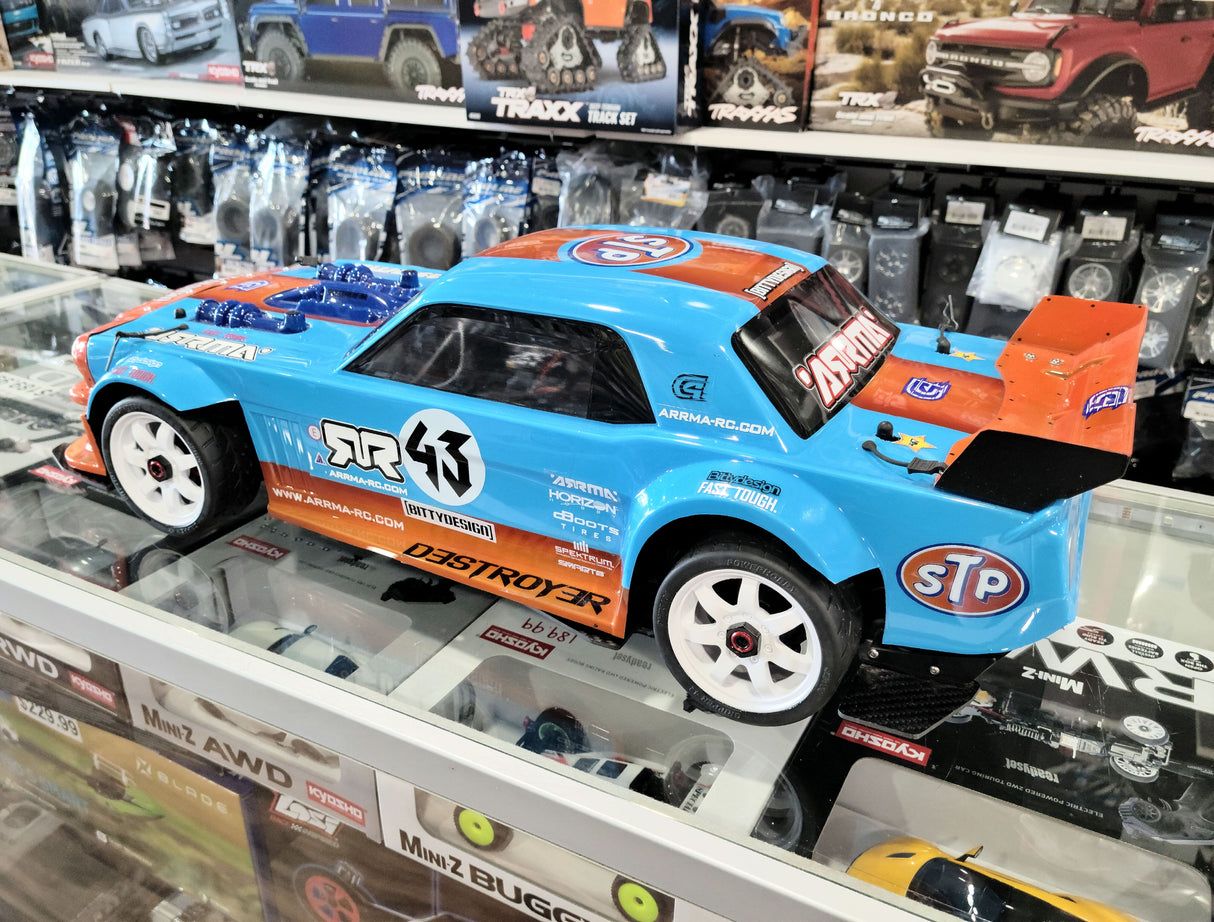 IRonManRc CUSTOM ARRMA LIMITLESS V2 CAR W/ BITTY DESIGN DESTROYER BODY