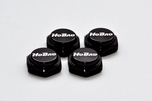 Hobao 87230B CAP WHEEL NUT 17mm (BLACK) , 4PCS/ PITCH 1.25mm