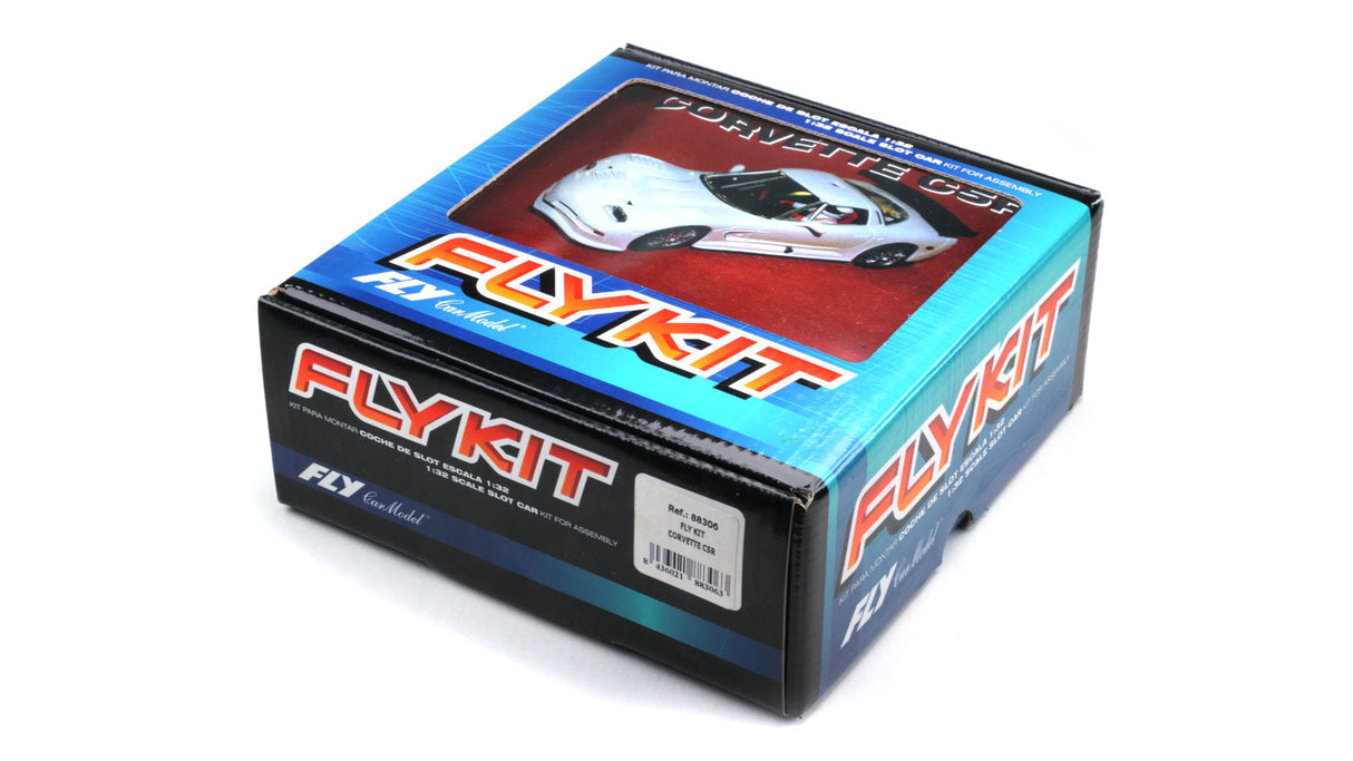 Fly 88306 Chevy Corvette C5R White Kit 1/32 Slot Car for Revoslot Scalextric