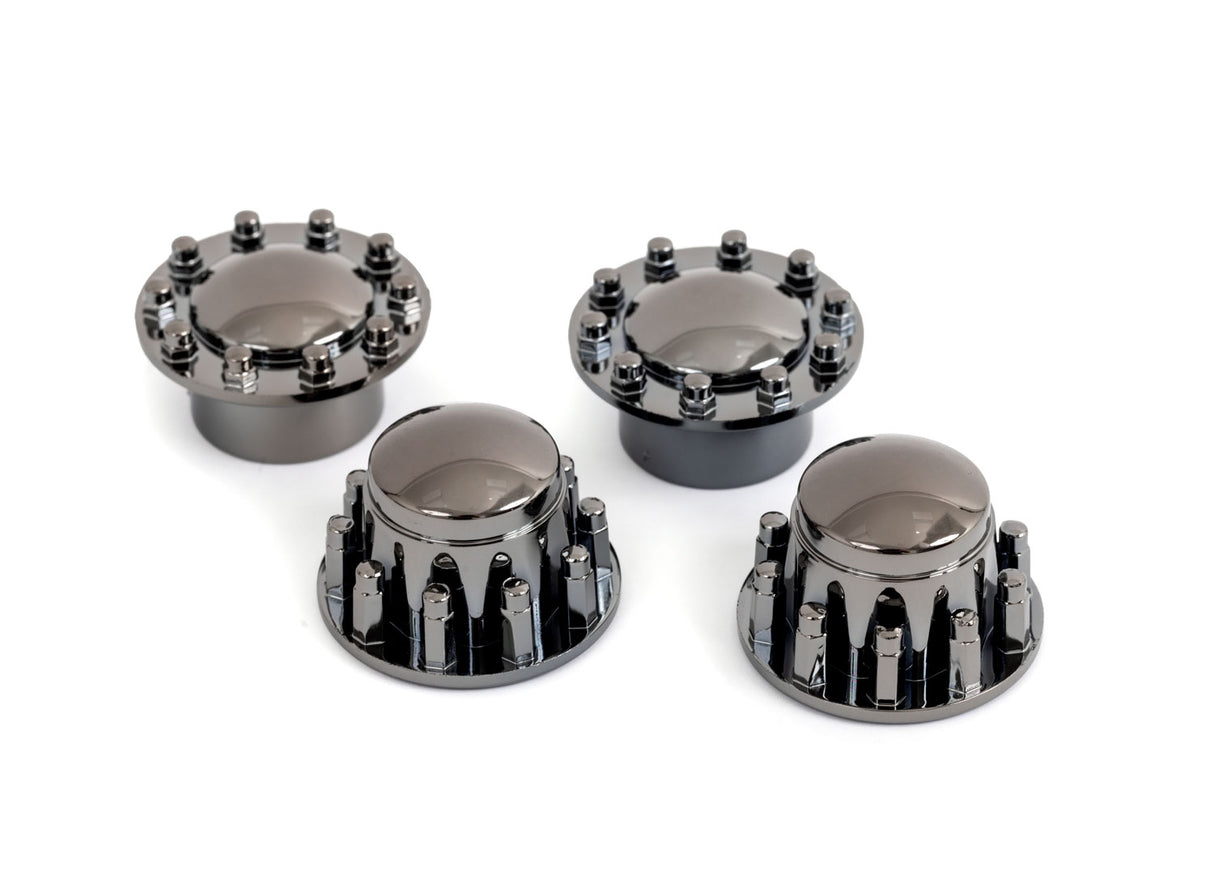 Traxxas 8876R TRX-6 Big Rig Black Chrome Center Caps (4)