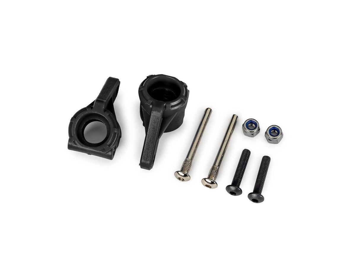 Traxxas 9137 Black Extreme Heavy-Duty Steering Blocks Slash Rsutler Jato Stampede