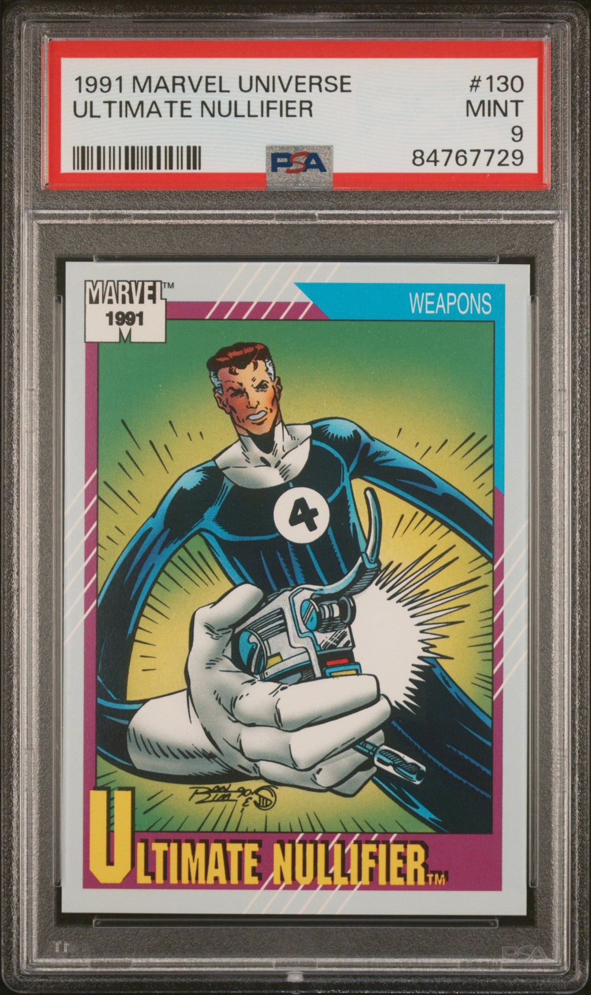1991 MARVEL UNIVERSE ULTIMATE NULLIFIER #130 - PSA 9