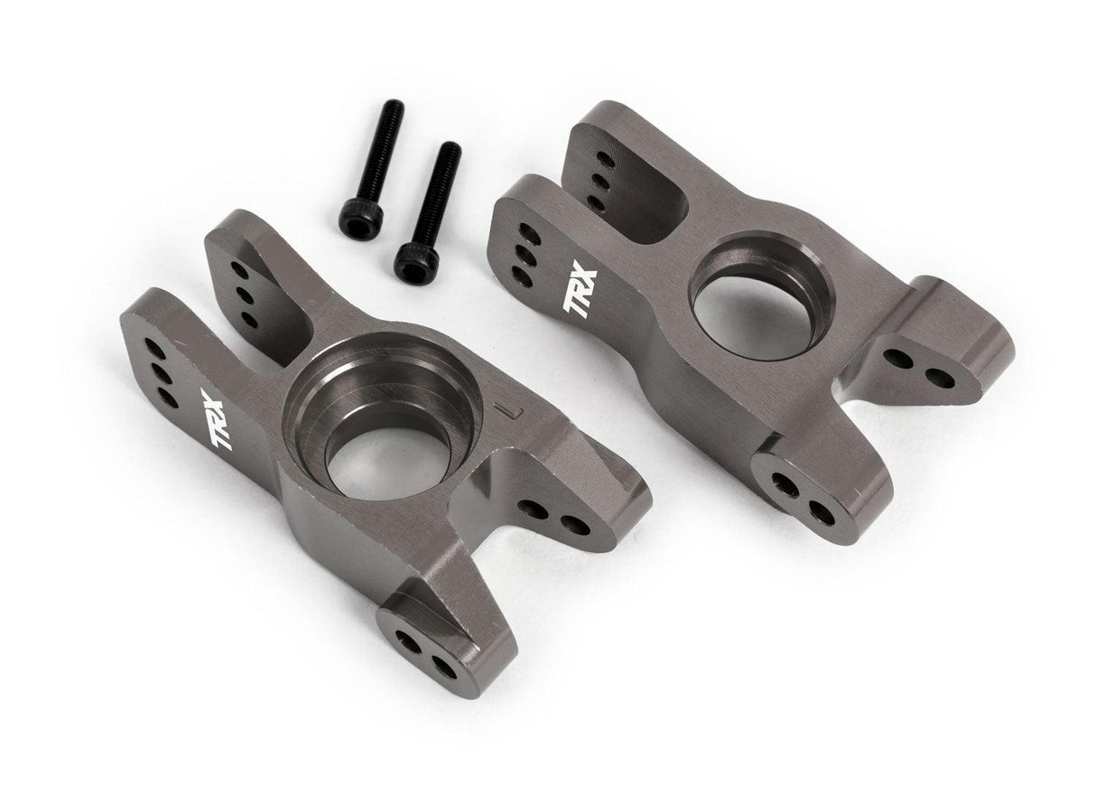 Traxxas 9552A Gray Aluminum Stub Axle Carriers Sledge