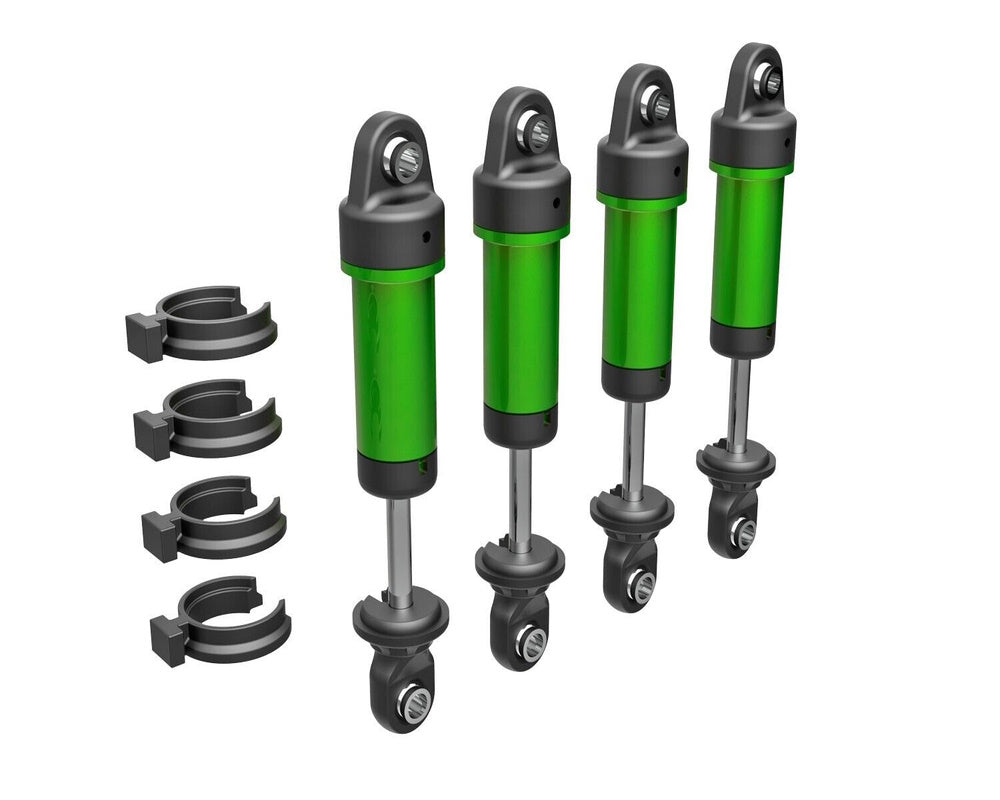 Traxxas 9764-GRN TRX-4M Aluminum GTM Shocks (4) GREEN (without Springs)