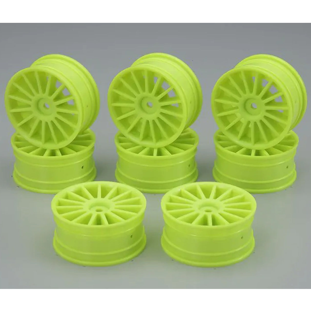 Kyosho 92012-8KY Aero 24 Wheels 15-Spoke / Fluorescence Yellow (8)