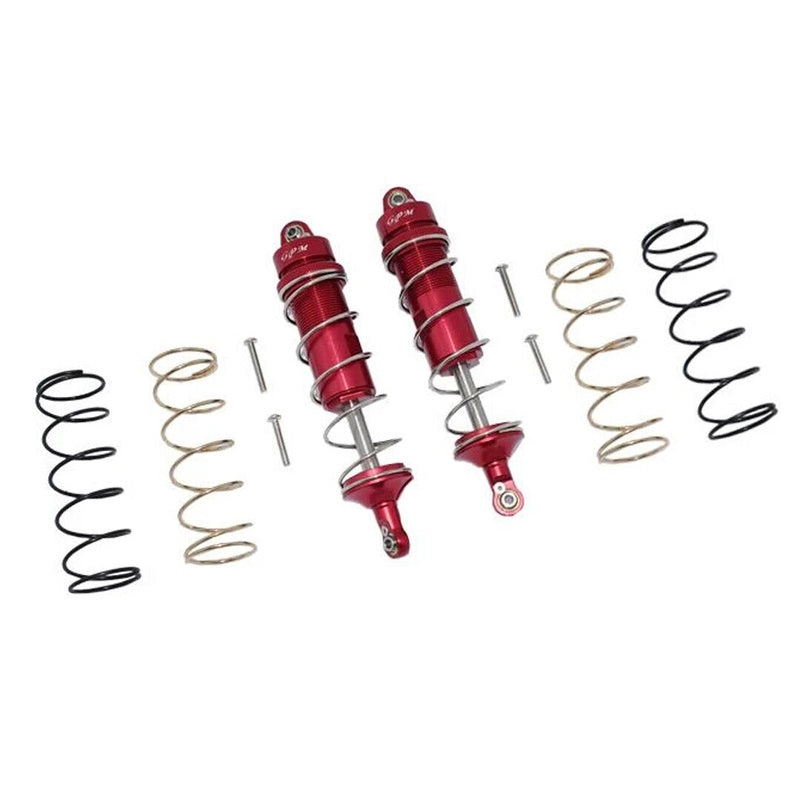 GPM MAKS120R-R-S Aluminum Rear Thickened Spring Dampers 120mm Red, KRATON 4S BLX