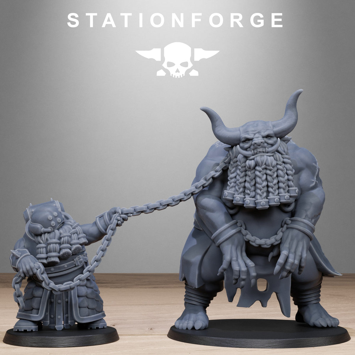 3D Printed Corrupted Guard Dwarves by StationForge Miniatures