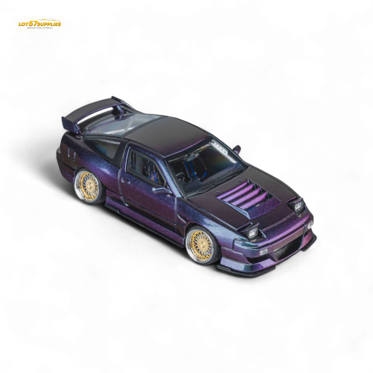 MicroTurbo Nissan 180SX Spirit Rei Purple Chameleon 1:64