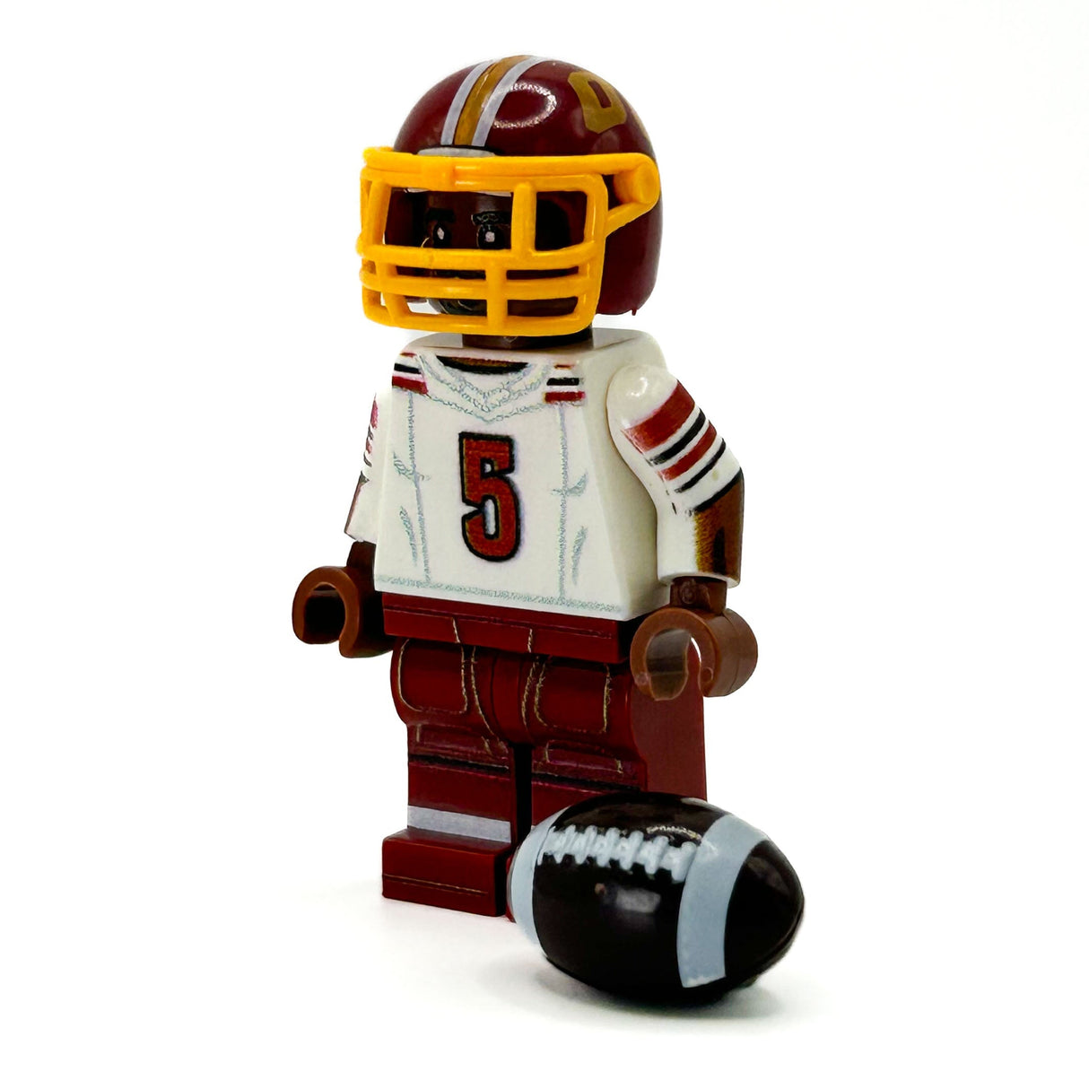 #5 QB Jayden Washington Football Player Minifig - B3 Customs