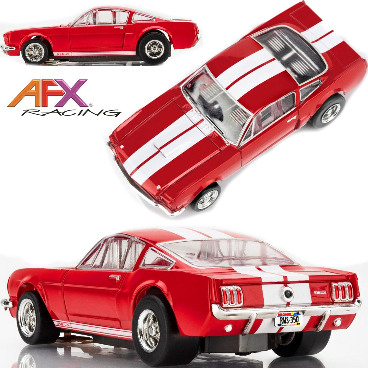 AFX 22152 1966 Shelby GT350R Ford Mustang HO Slot Car MegaG+ AFX22152
