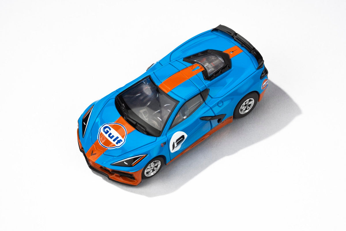 AFX 22108 2022 Corvette C8 Gulf HO Slot Car Mega G+ AFX22108