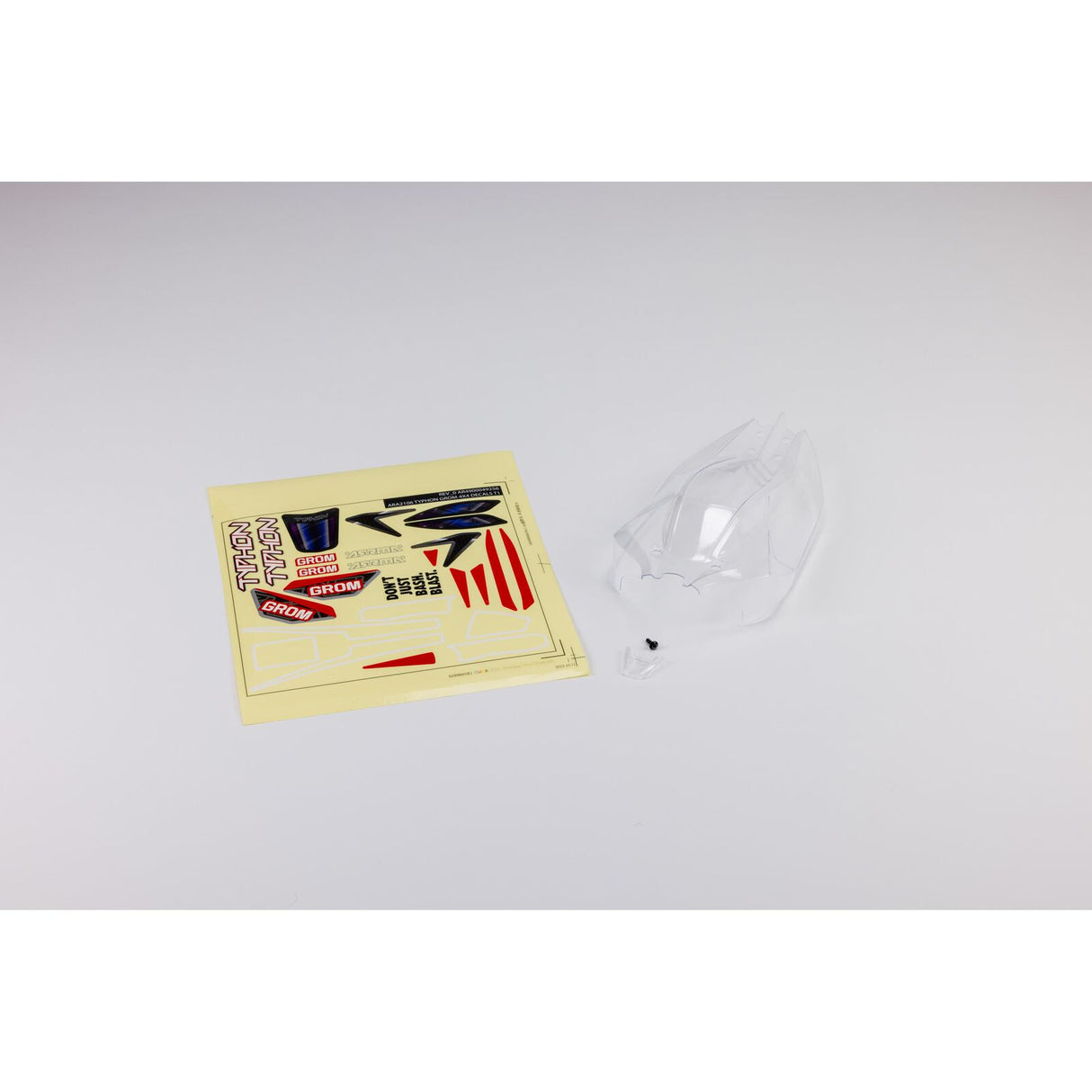 ARRMA 412007 TYPHON GROM Body, Clear