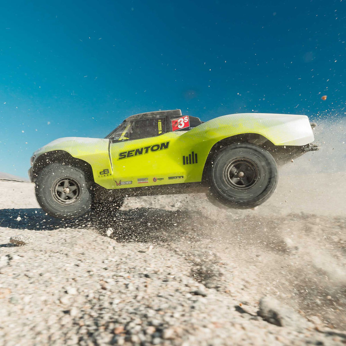 ARRMA ARA4303V4T1 1/10 SENTON 223S DSC 4X4 RTR Brushless Short Course Truck, Yellow
