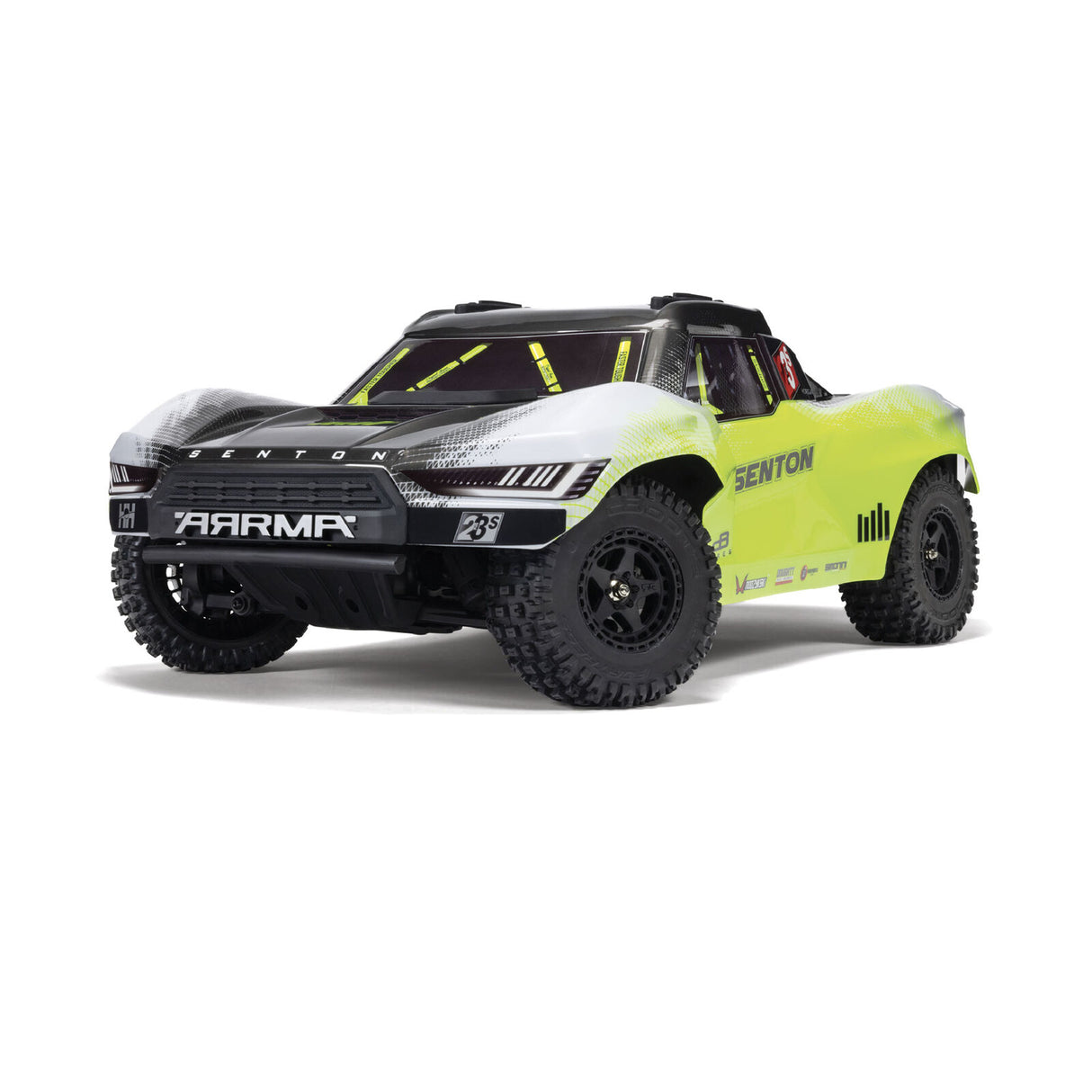 ARRMA ARA4303V4T1 1/10 SENTON 223S DSC 4X4 RTR Brushless Short Course Truck, Yellow