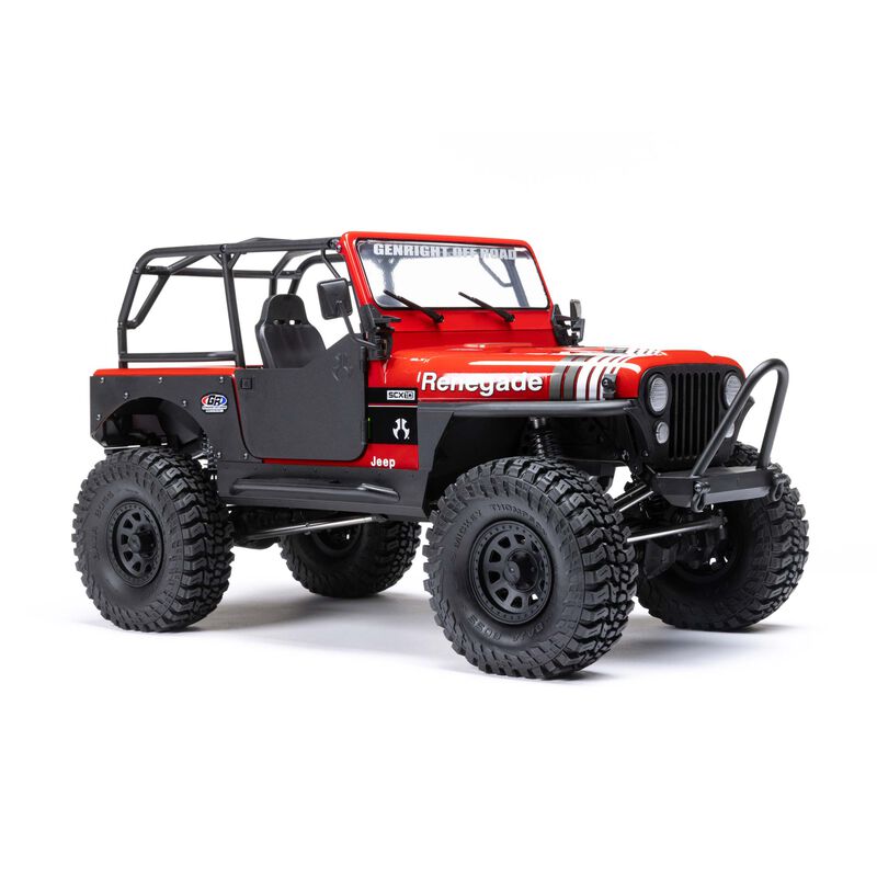 AXIAL AXI03008T1 1/10 SCX10 III Jeep CJ-7 4WD Brushed RTR, Red