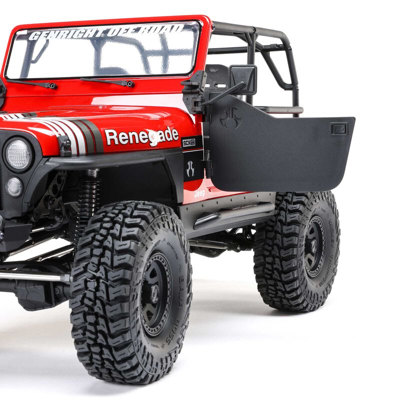 Axial AXI03008V2T1 SCX10 III Jeep CJ-7 V2 1/10 RTR 4WD Brushed Rock Crawler (Red) w/2.4GHz Transmitter