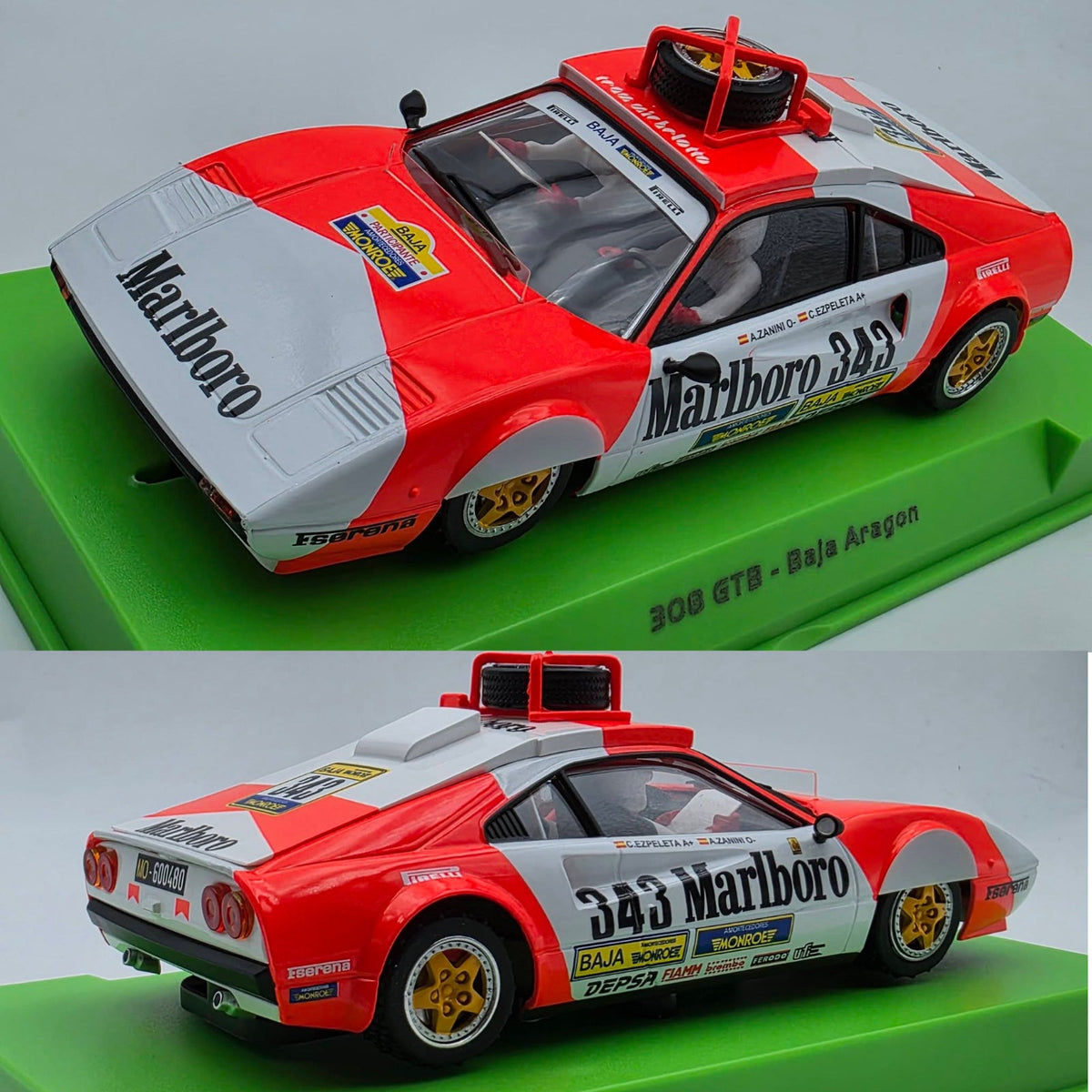 Avant Slot Ferrari 308 GTB Marlboro Baja Aragon 1985 1/32 Slot Car 51411