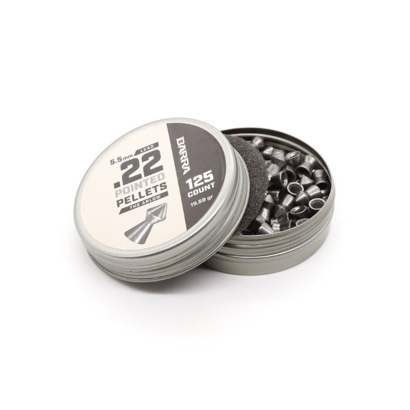 Arlow Pointed Tip .22 Caliber Pellets - 125 Count