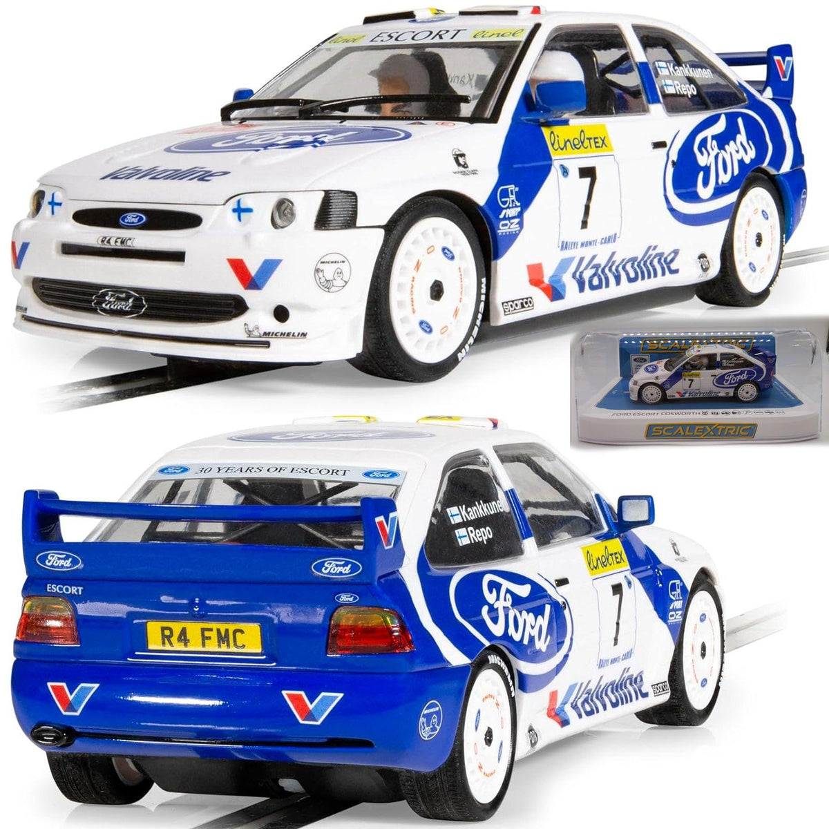 Scalextric C4513 Ford Escort Cosworth WRC Monte Carlo 1998 1/32 Slot Car DPR