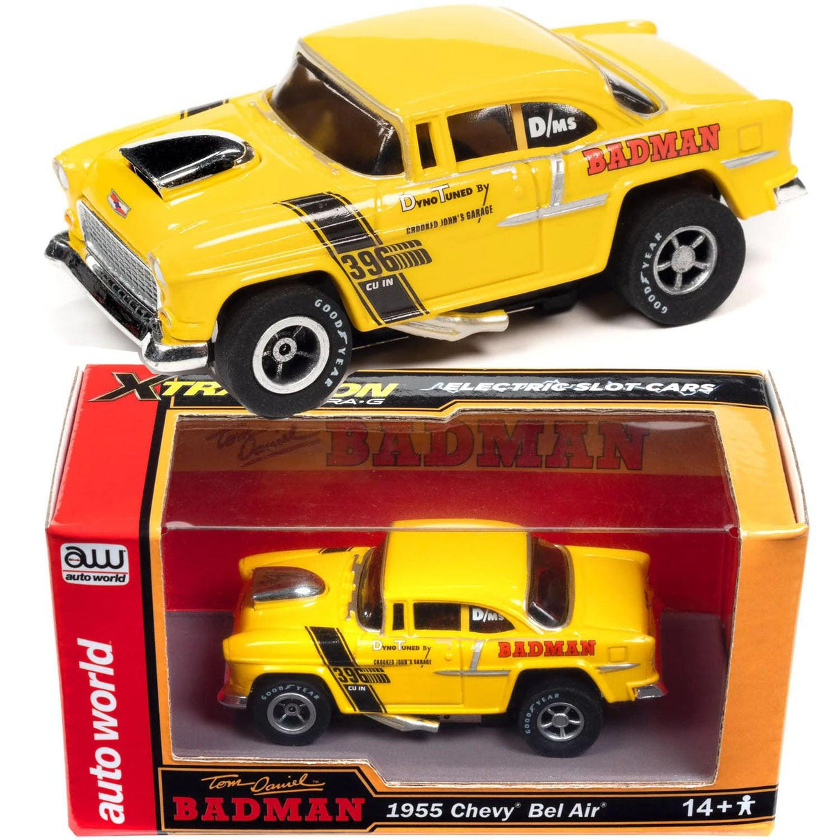 Auto World 1955 Chevy Bel Air Badman 55' Exclusive HO slot car for AFX