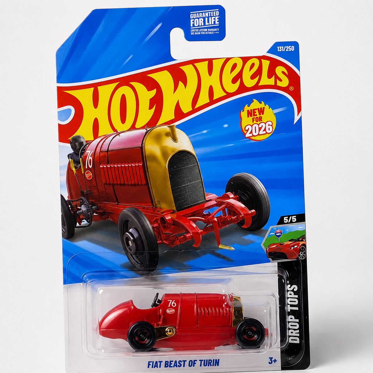 Hot Wheels Fiat Beast of Turin | Drop Tops Series 5/5 - 131/250