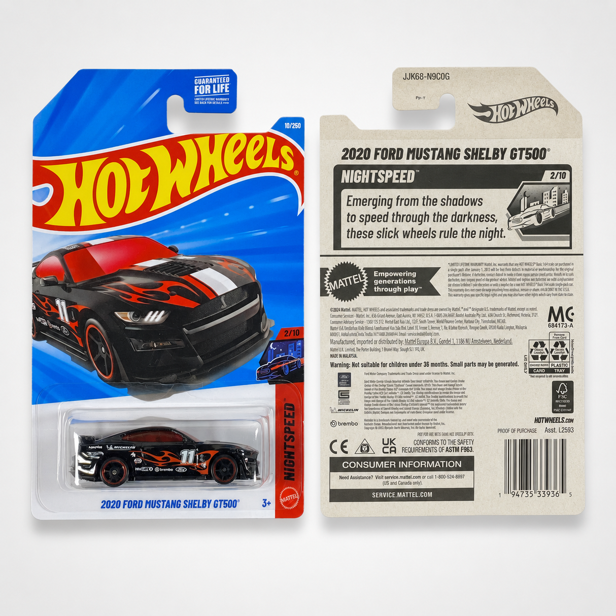 Hot Wheels 2020 Ford Mustang Shelby GT500 | Nightspeed Series 2/10
