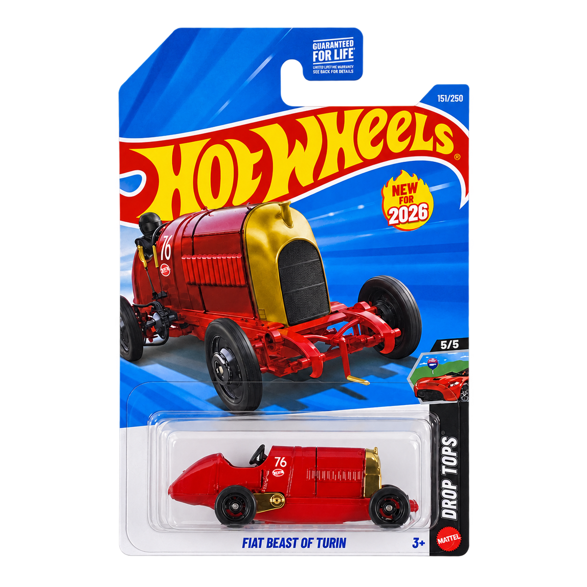 Hot Wheels Fiat Beast of Turin | Drop Tops Series 5/5
