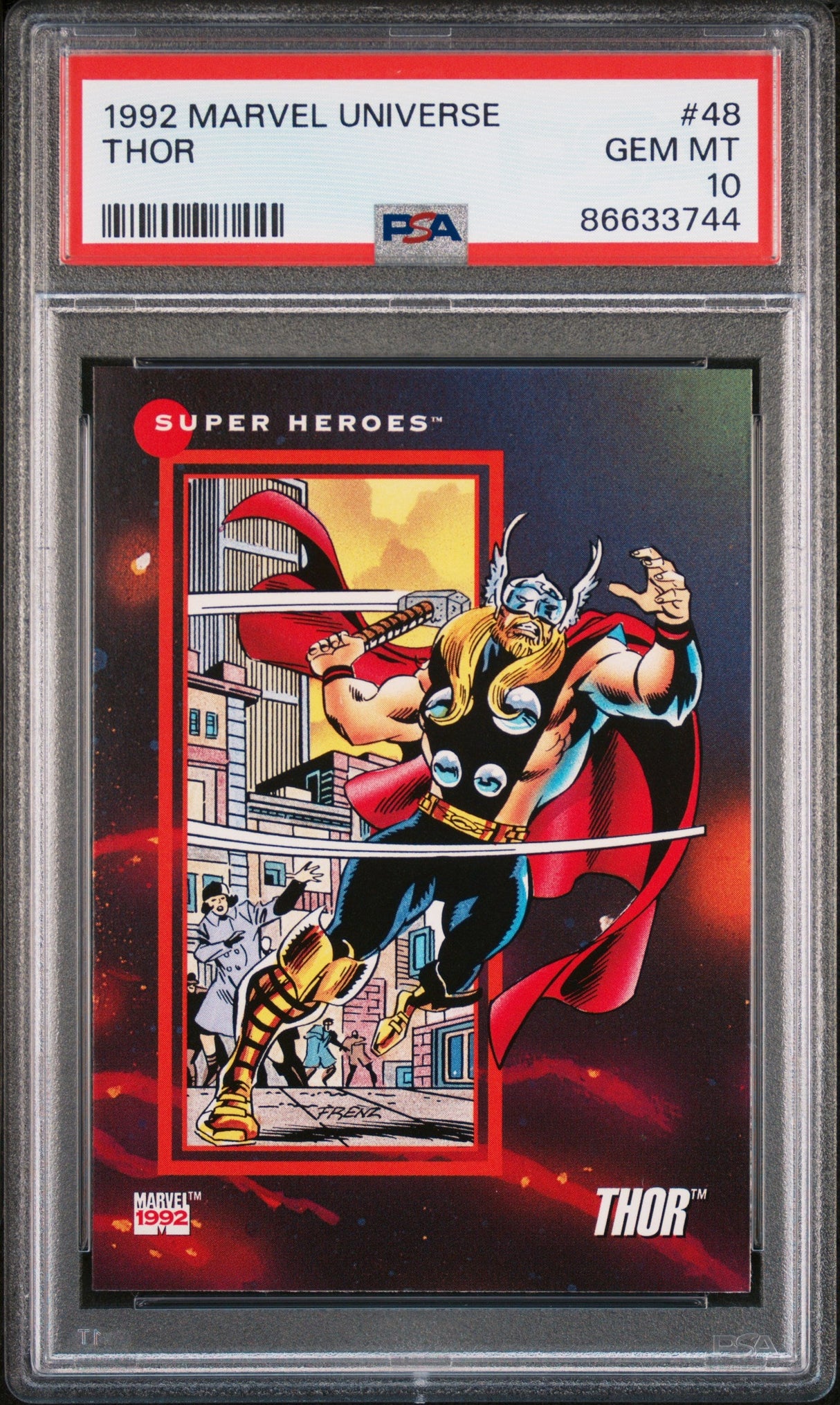 1992 MARVEL UNIVERSE THOR #48 - PSA 10
