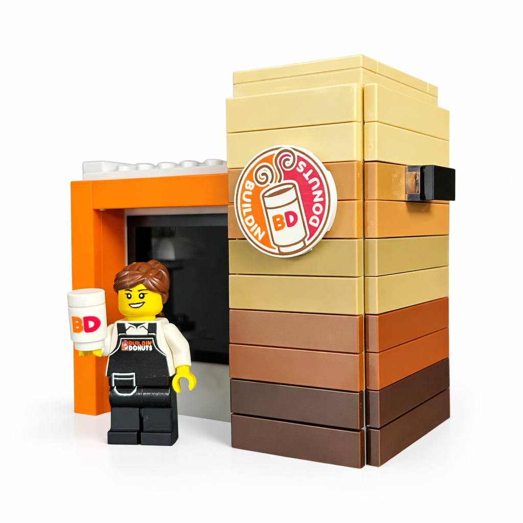 Buildin' Donuts Stand with Minifig