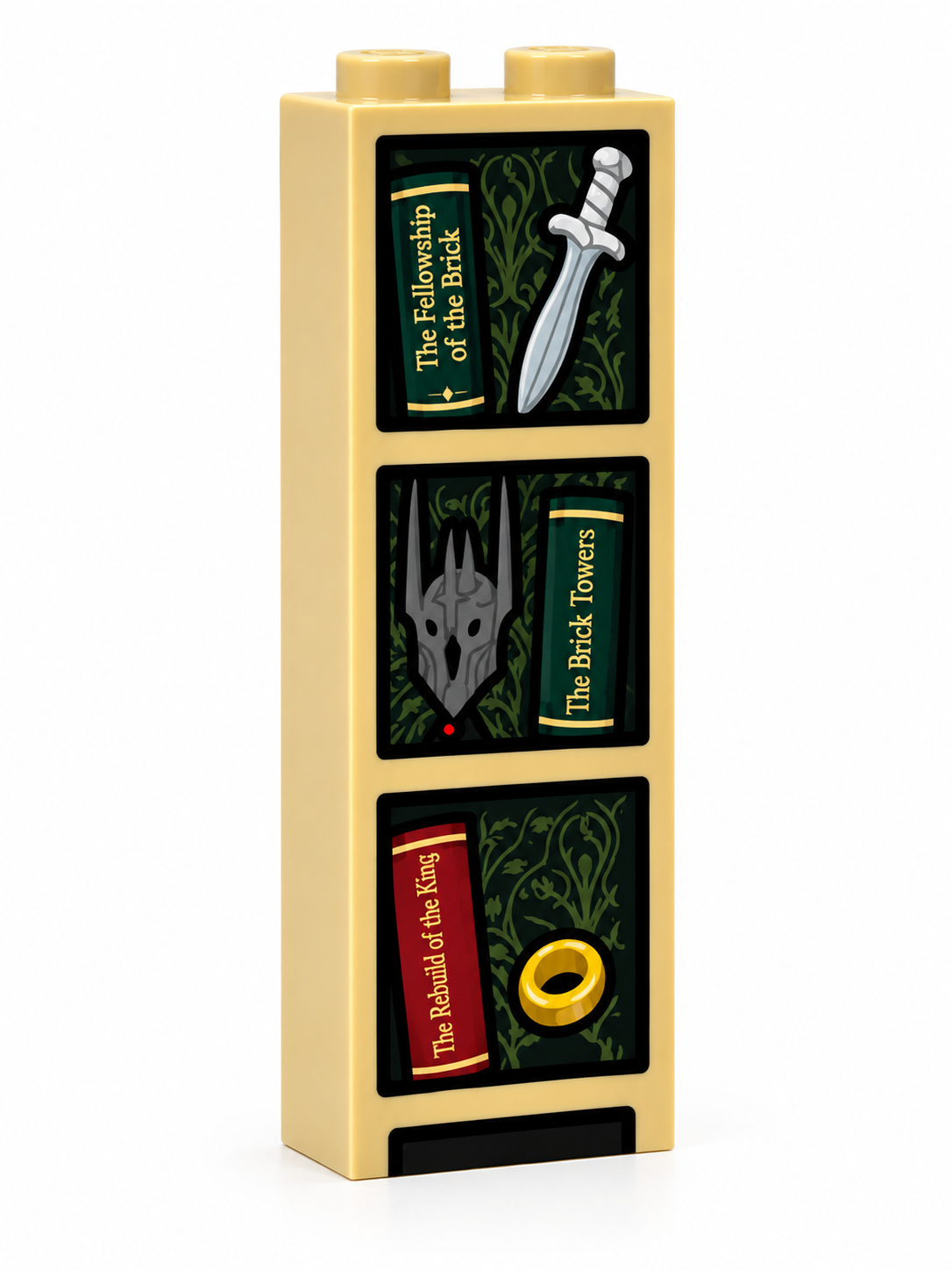 Bookshelf w/ LOTR Books (1x2x5 Brick)