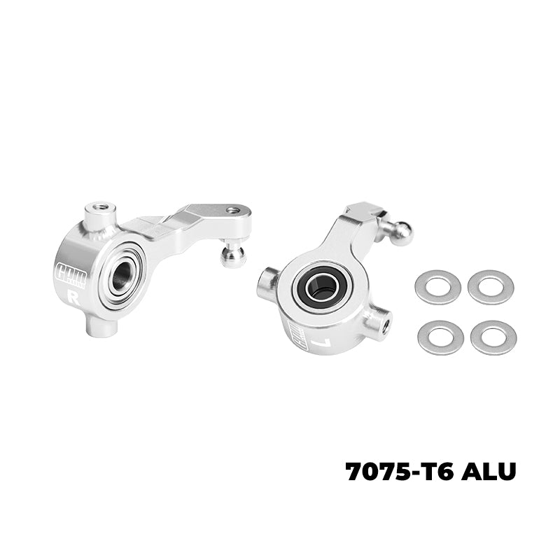 GPM RACING,TAMIYA-DT04 RC FIGHTER NXGEN 7075-T6 ALLOY FRONT STEERING BLOCKS WITH OVERSIZE BEARING DT4021