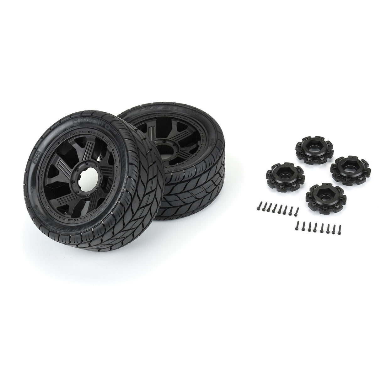 Duratrax DTX564210 1/6 Bandito 2.0 F/R 5,7" Pneus Monster Truck MTD 24 mm Blk Ripper (2)