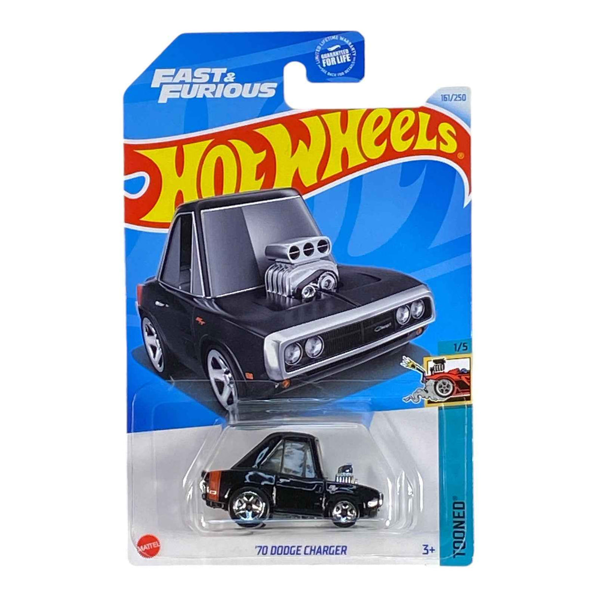 Hot Wheels '70 Dodge Charger - Red Stripe on Trunk - Tooned Series 1/5