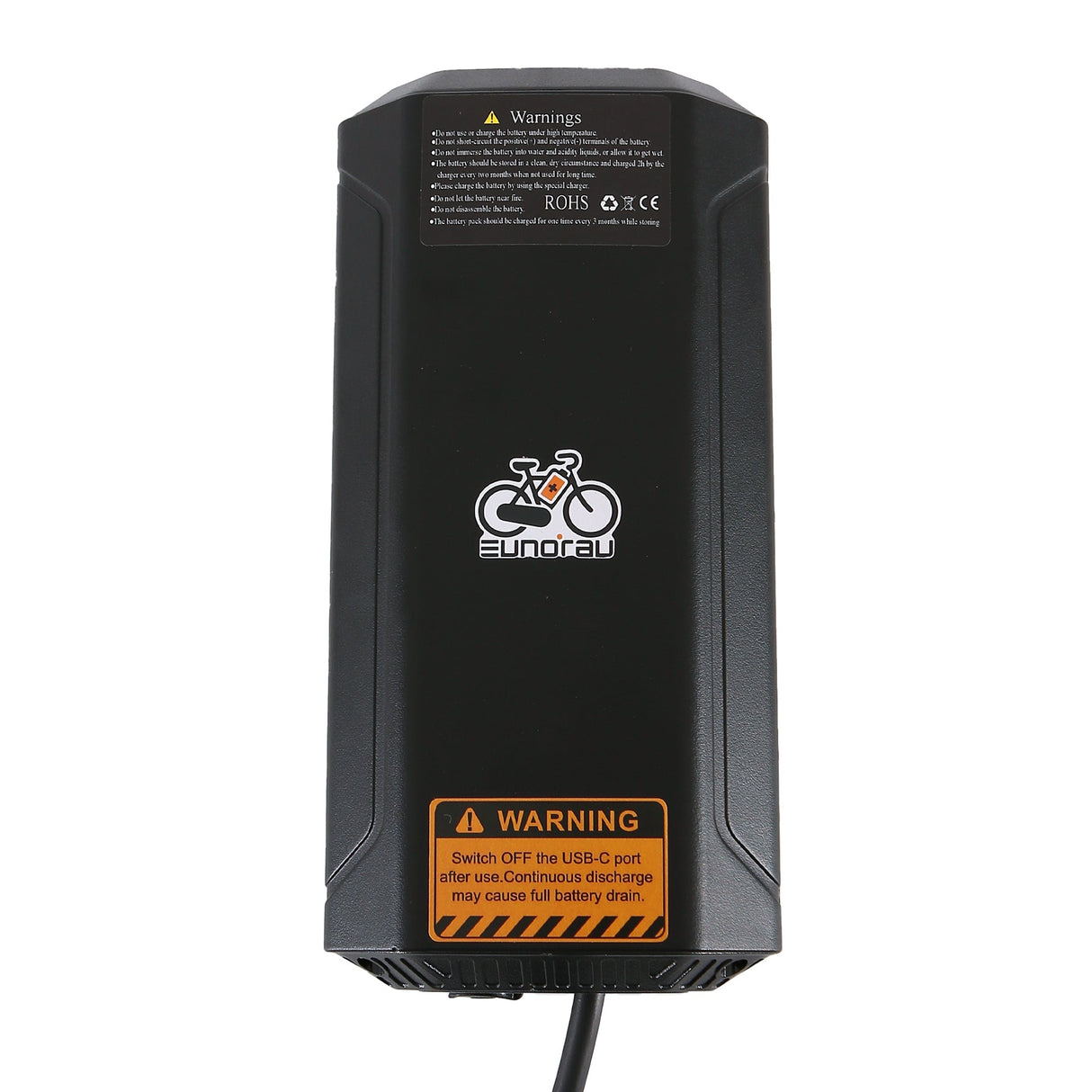 EUNORAU 48V5AH Secondary Ebike Battery with Type-C Port