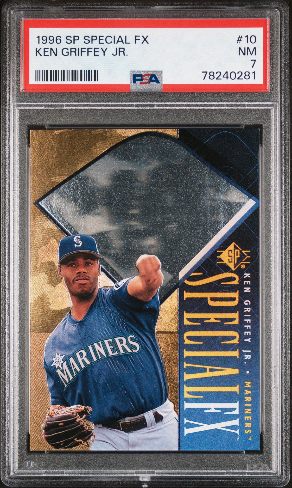 1996 SP SPECIAL F/X KEN GRIFFEY JR. #10 - PSA 7