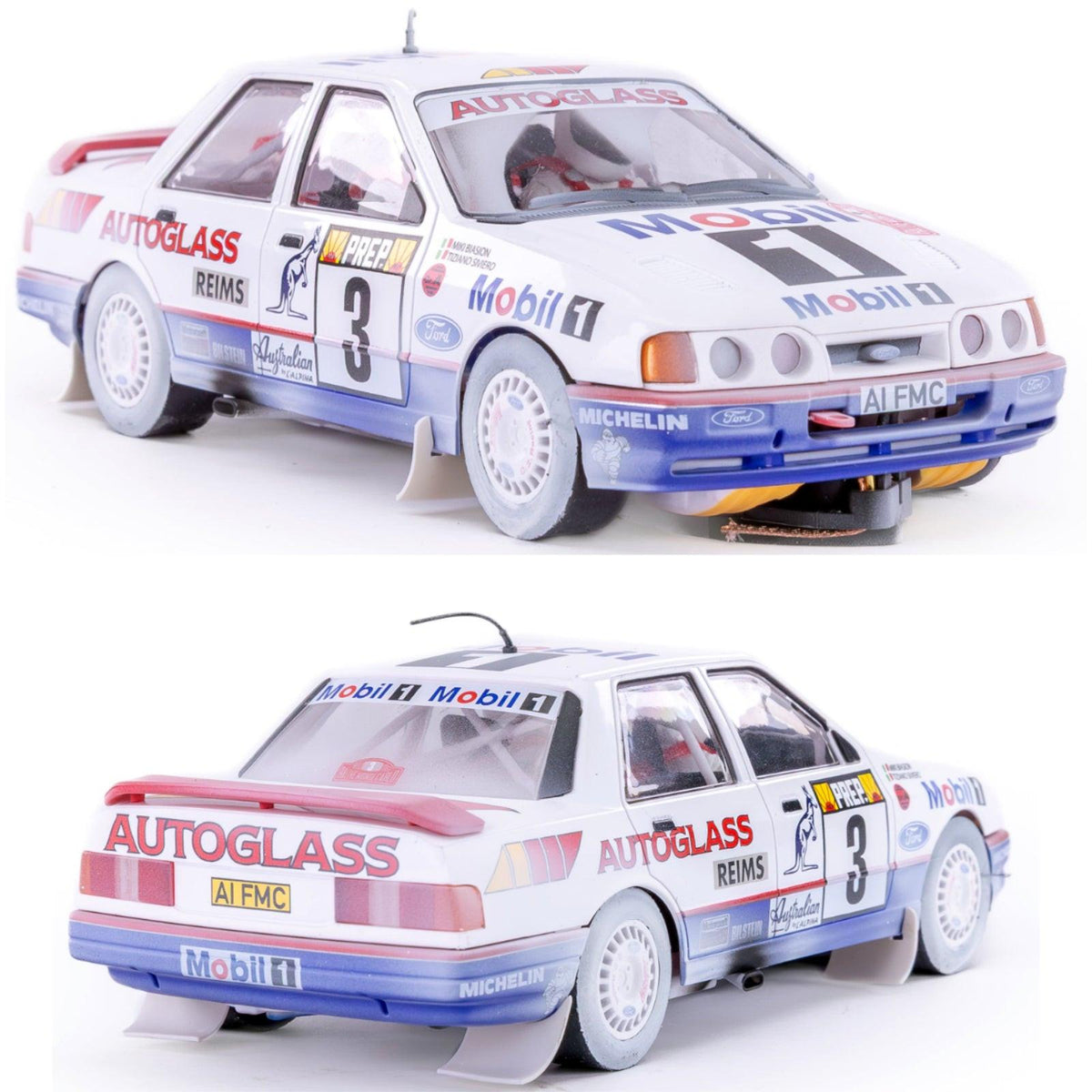 Fly A2108AR Ford Sierra Cosworth '92 Rally Montecarlo 1/32 Slot Car After Race