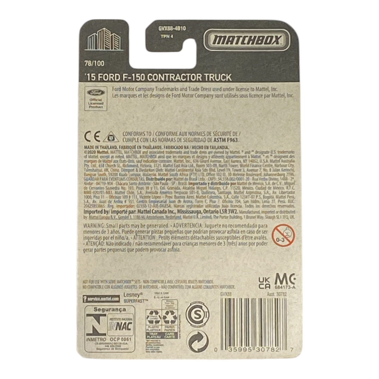 Matchbox '15 Ford F-150 Contactor Truck - Matchbox Series 78/100