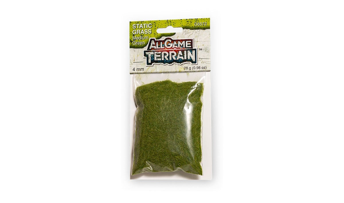 Woodland Scenics G6572 All Game Terrain Static Grass 4mm Tall Medium Green