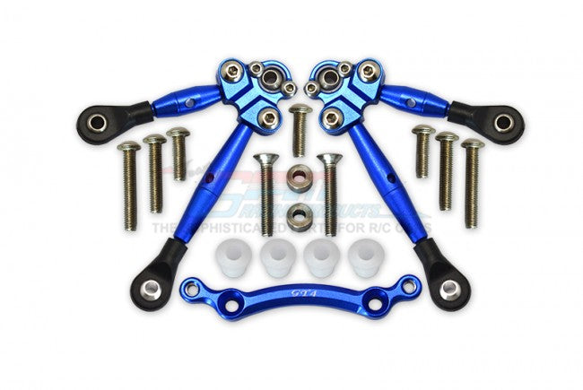 GPM RACING,TRAXXAS FORD GT 4-TEC 2.0 4-TEC 3.0 CORVETTE STINGARY ALUMINUM FRONT TIE RODS WITH STABILIZER FOR C HUB -15PC SET GT049F