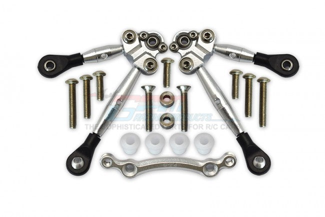 GPM RACING,TRAXXAS FORD GT 4-TEC 2.0 4-TEC 3.0 CORVETTE STINGARY ALUMINUM FRONT TIE RODS WITH STABILIZER FOR C HUB -15PC SET GT049F