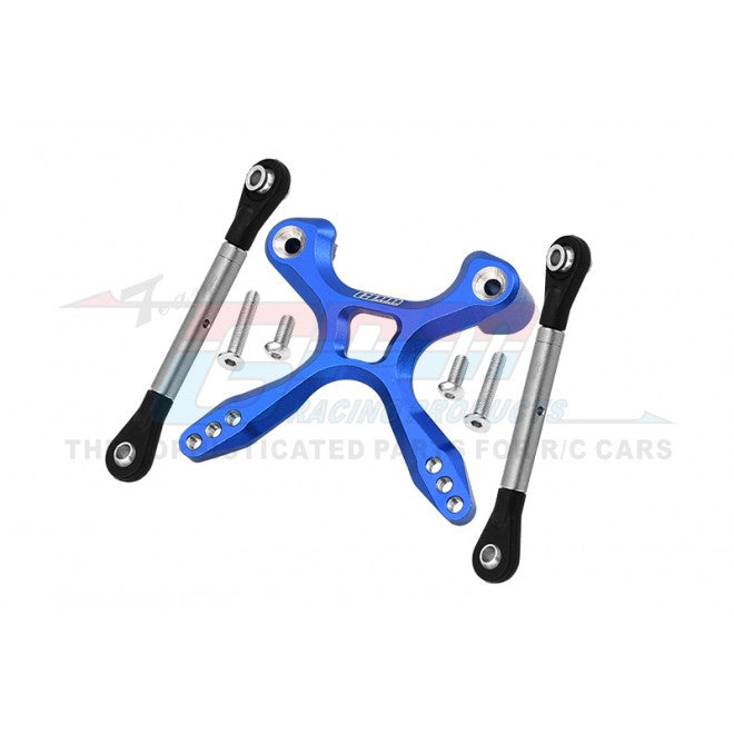 GPM Upgrade Parts For Traxxas GT 4-Tec 2.0 (83056-4) Aluminium Front Lower Arms, Rear Lower Arms, Front+Rear Knuckle Arms, Front C Hubs Combo Packs - 18Pc Set Black