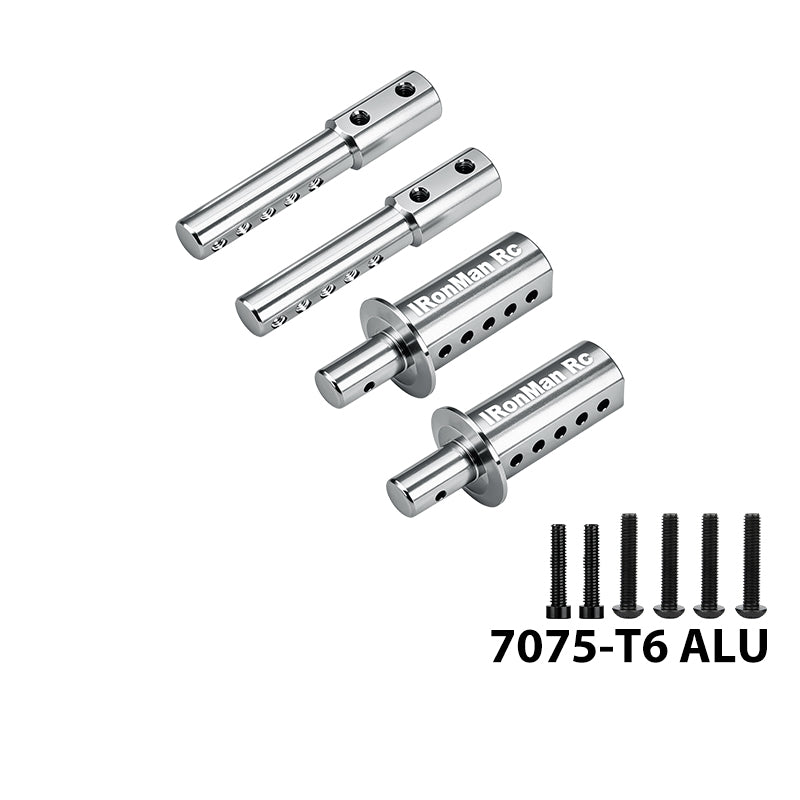 IRonManRc Hobao Vte2 Vt aluminum Front body posts set ( Silver ) HBVTE2201F