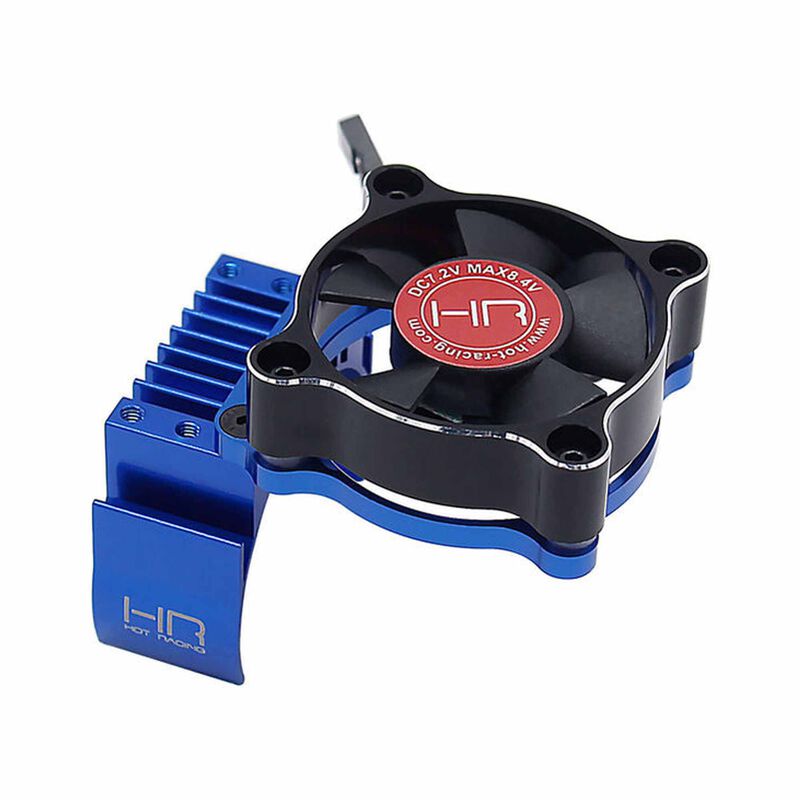 Hot Racing HRAMMX3535F01 Aluminum Heat Sink & High Volocity Fan, 540 & 550 Size Motors