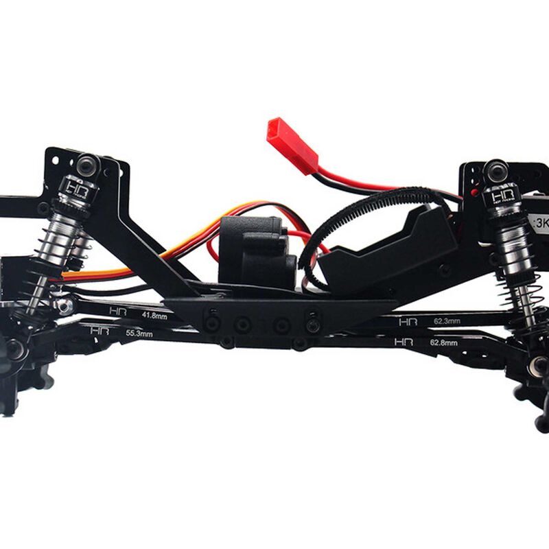 Hot Racing HRARACM133HFA01 Aluminum High Clearance 4-Link Set, 1/18 Redcat Ascent 18