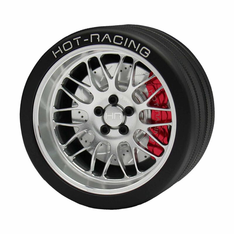 Hot Racing HRASW49TY08 Aluminum 10-Y BBS Steering Wheel, FlySky NB4 Transmitter, Silver
