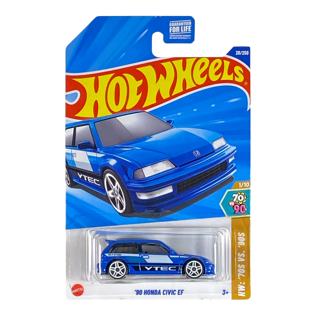 Hot Wheels '90 Honda Civic EF | '70s VS. '90s Series 1/10