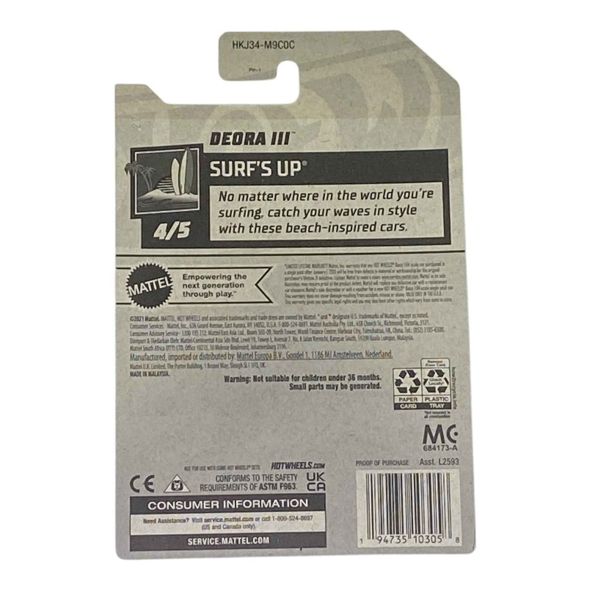 Hot Wheels Deora III - Surf's Up Series 4/5