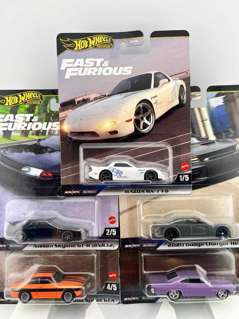 Hot Wheels Fast & Furious 5-Car Set
